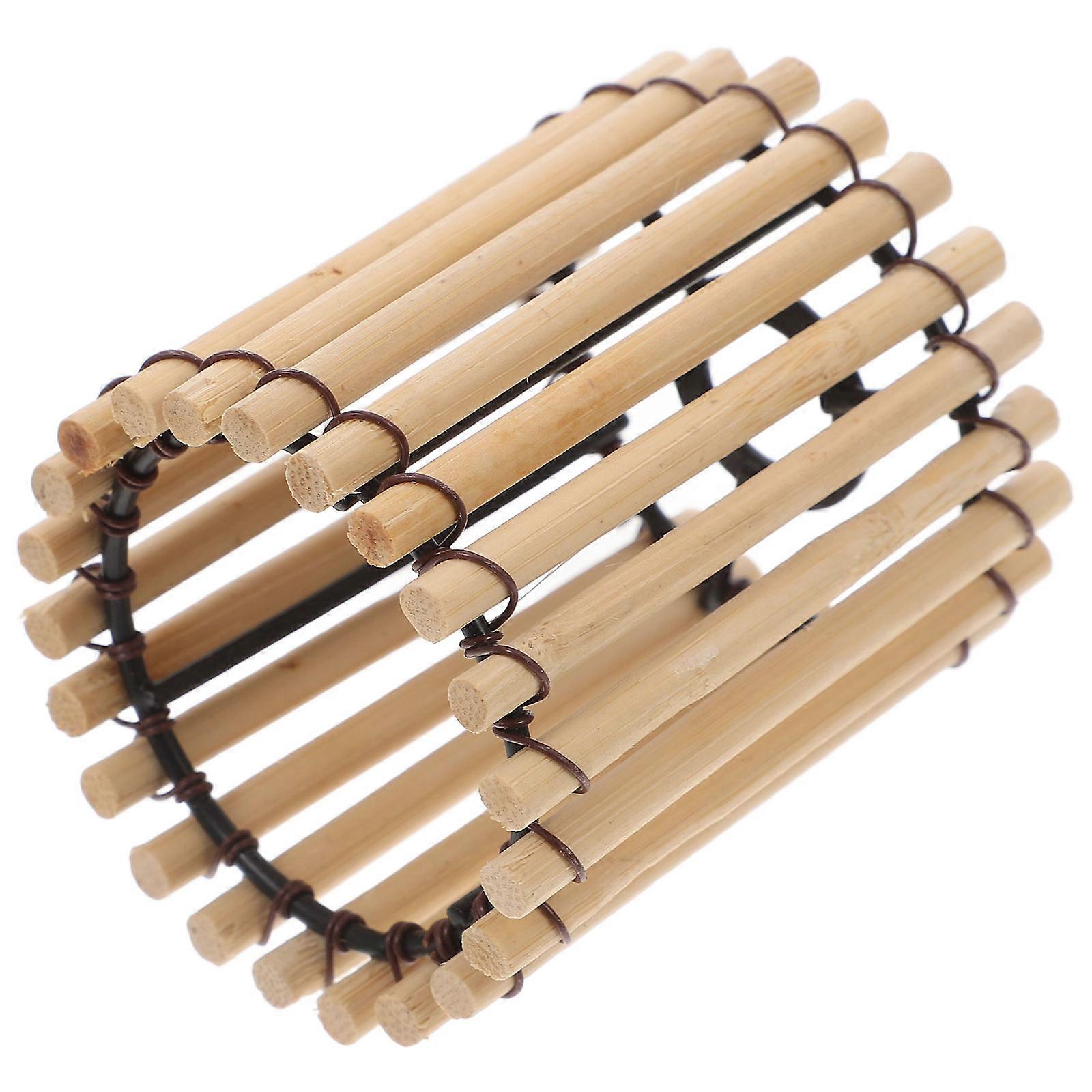 Small Handwoven Bamboo Lampshade for Replacement Lamp Shade