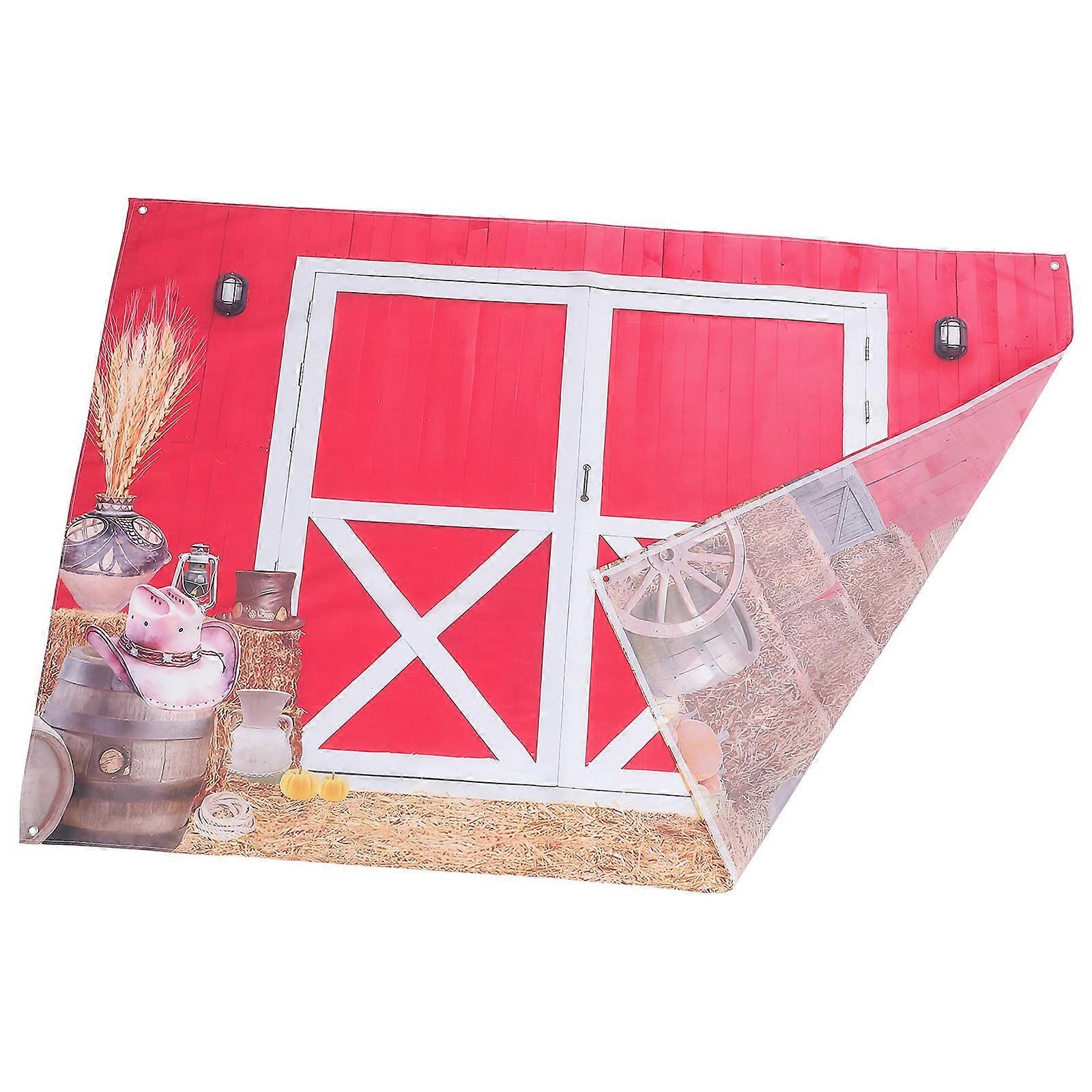 Rustic Cowboy Backdrop Barn Door for Decoration Photography Prop