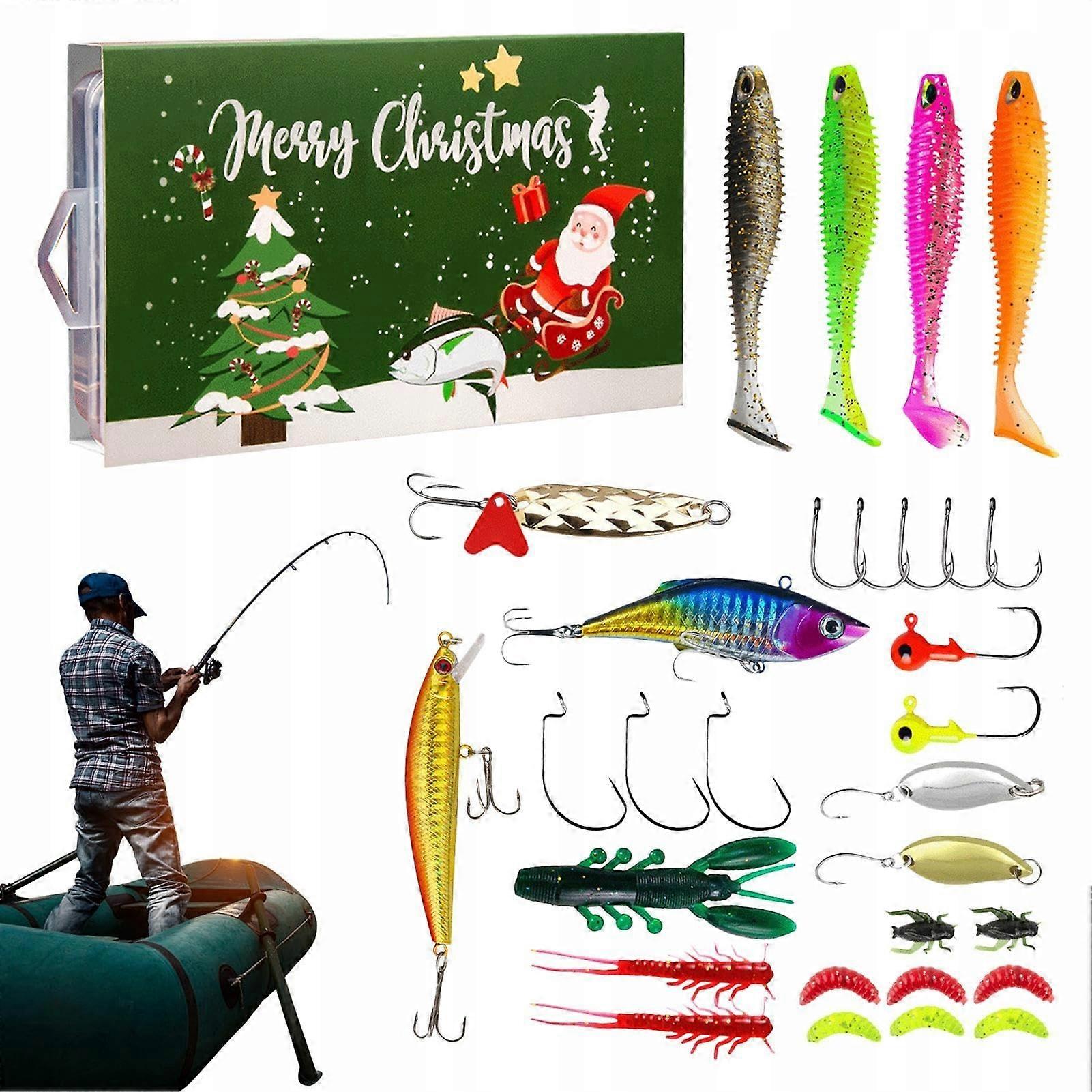 Advent calendar for Christmas 2024 Fishing lure set 24 d