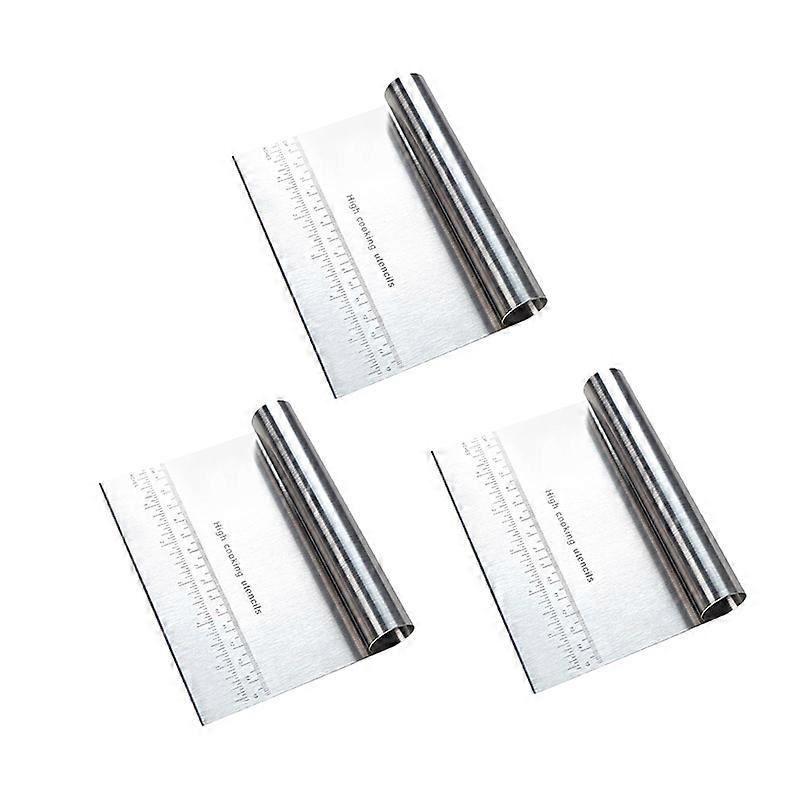 Stainless Steel Dough Pastry Scraper Chopper Baking Cake Cooking Spatulas DIY Baking Tools Multipurpose Bread Scale Separator