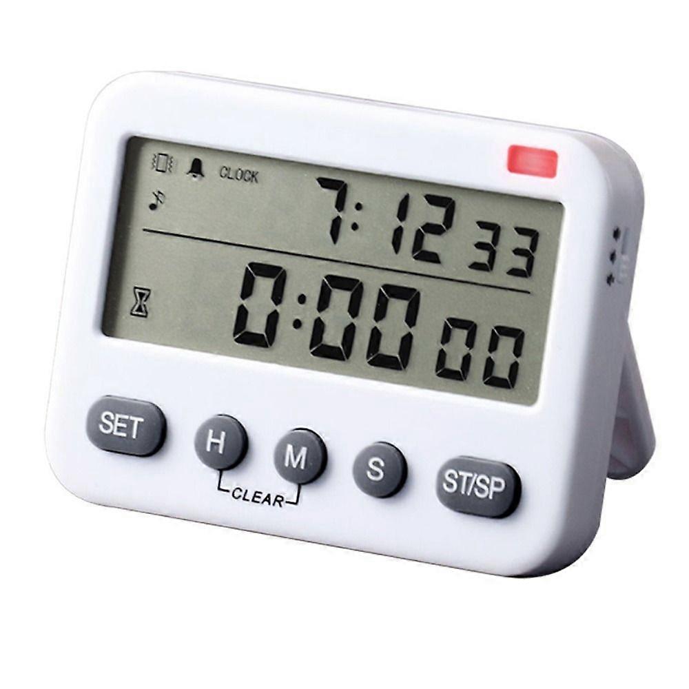 LCD Silent Timer Vibration Dual screen Cooking Timer Clock Baking