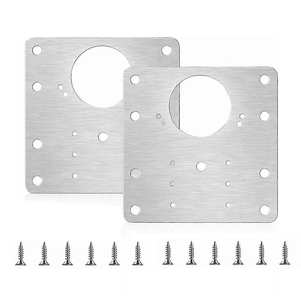 2/4/10 Pcs Hinge Plate Door Drawer Kitchen Cupboard