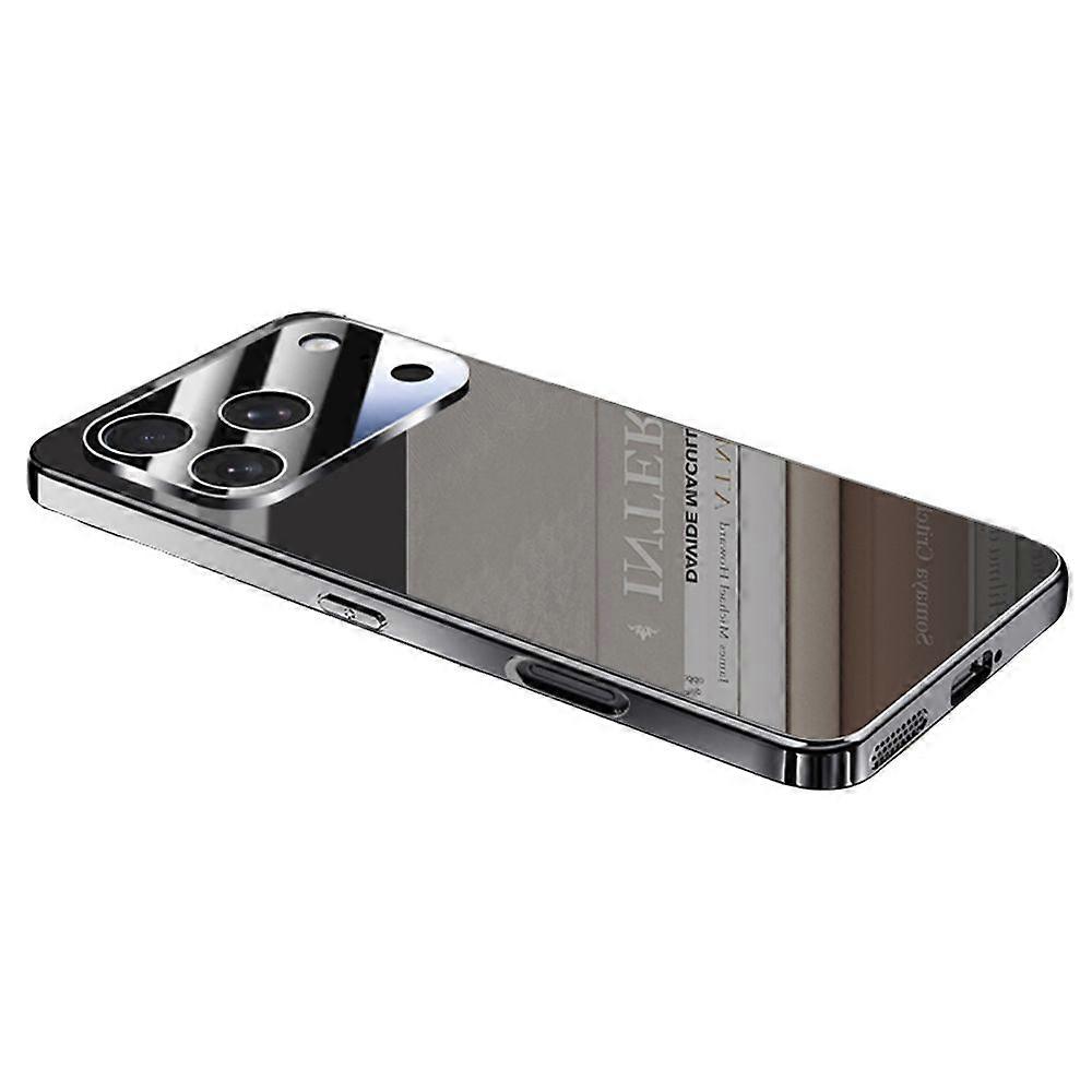For iPhone 17 Pro Max Case Electroplating PC Phone Back Cover with Camera Lens Protector