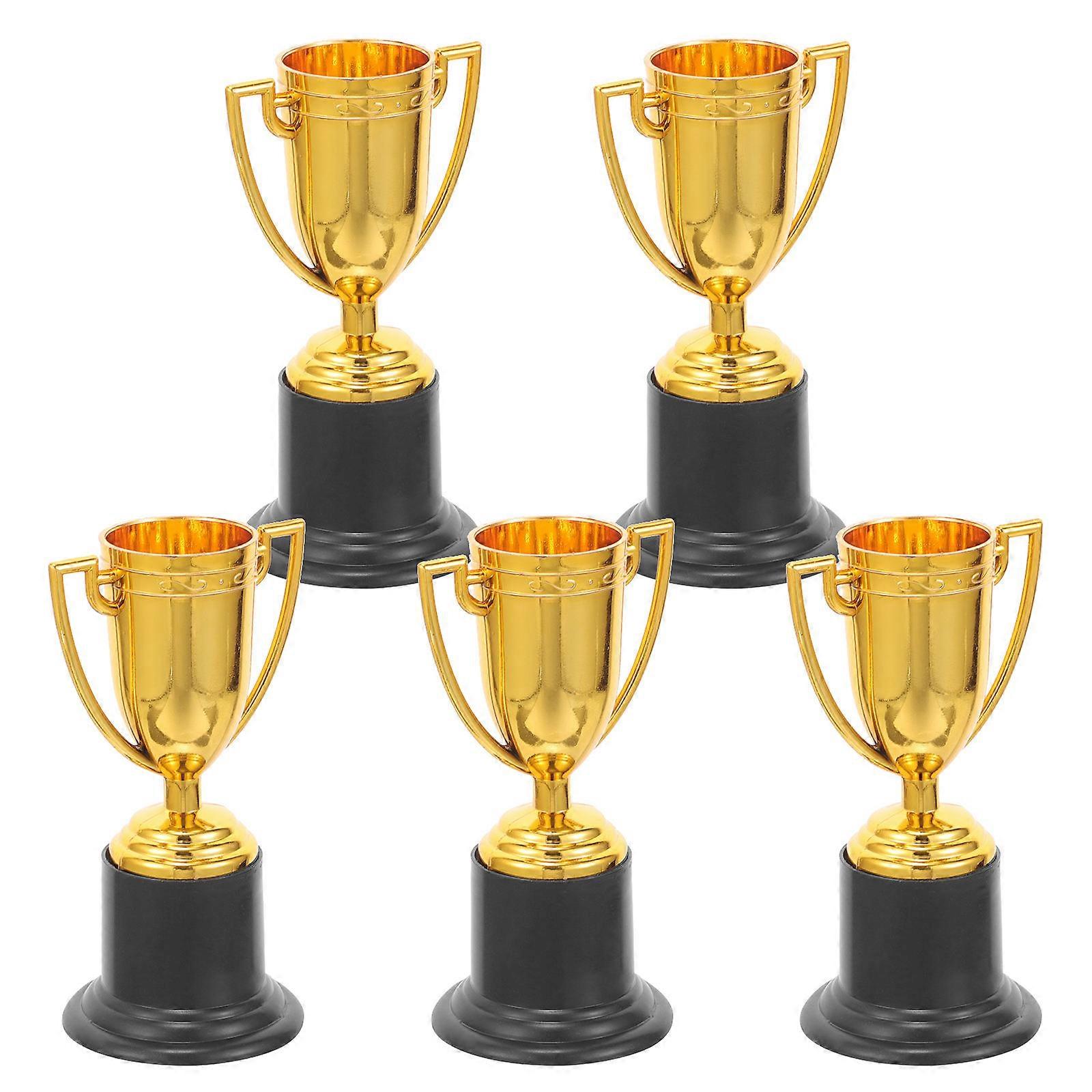 Children Trophy Plastic Trophy Cups for Decor 5Pcs Decorative Set