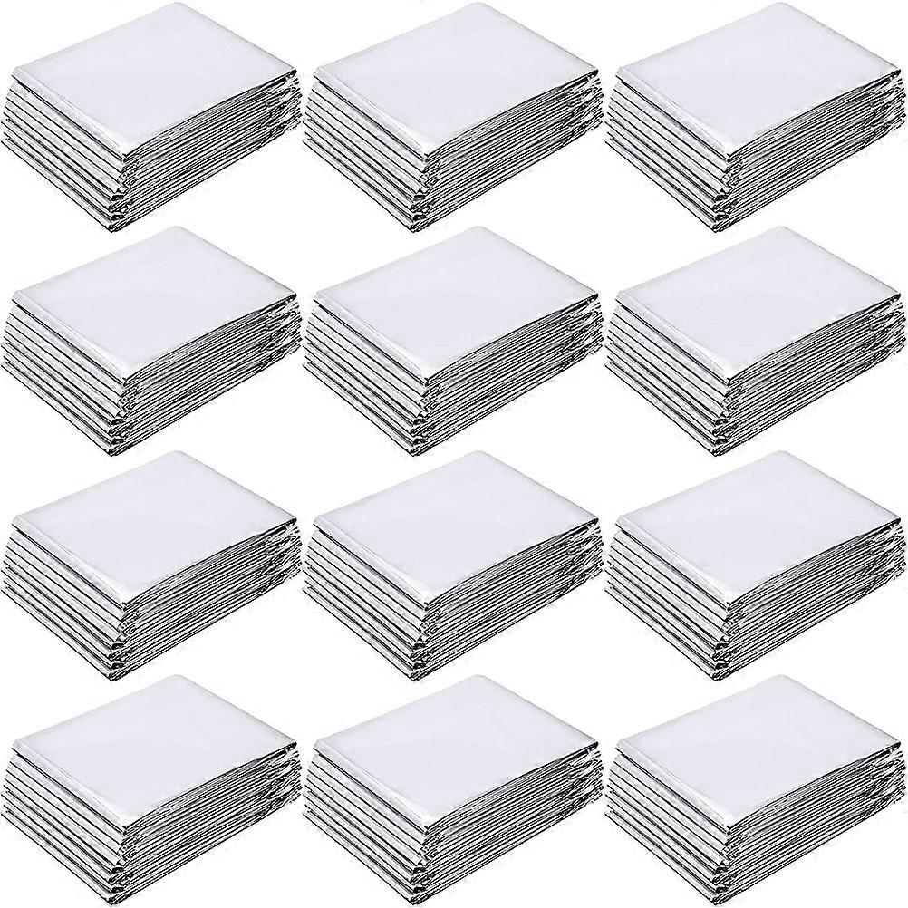 Green House Warm Keeping Foil Reflective Grow Room Material Silver Rectangular Emergency Survival 12 Sheets