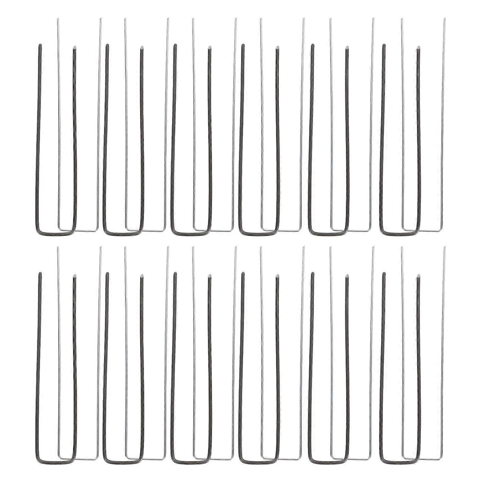 30Pcs Iron Fixing Nail for Garden Turf U-Shaped Durable Tool