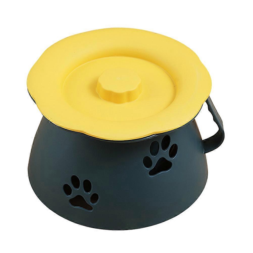 Home Use Plastic Spittoon with Lid Durable Chamber Pot 1Pcs