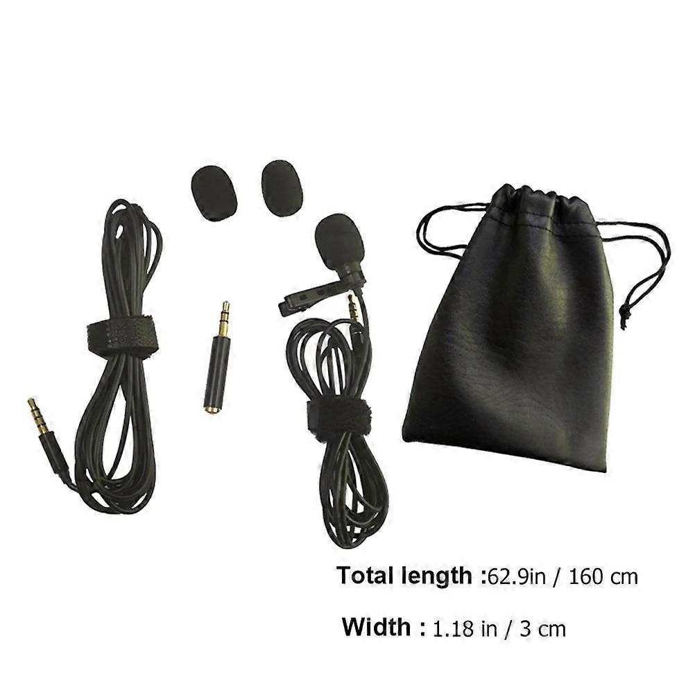Multifunction Collar Clip Microphone Plastic for Recording 3Sets