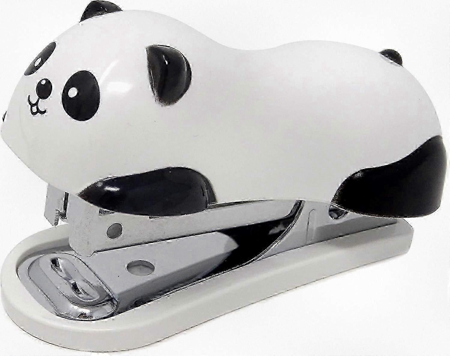 Compact Panda-Shaped Desktop Stapler with 1000 Staples for Office & School Use 25-26