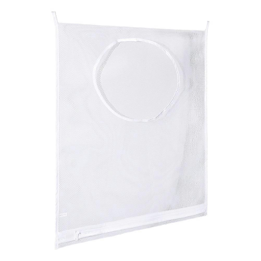 Laundry Pouch Hanging Clothes Bag for Storage 3Sets White Storage Bag