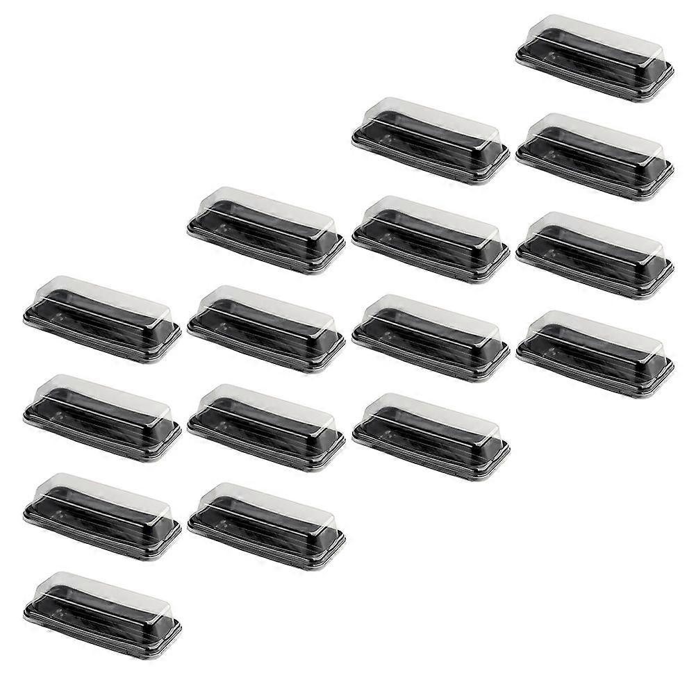 Bread Box Cake Container for Bread Use with 16Pcs Transparent Black Cases