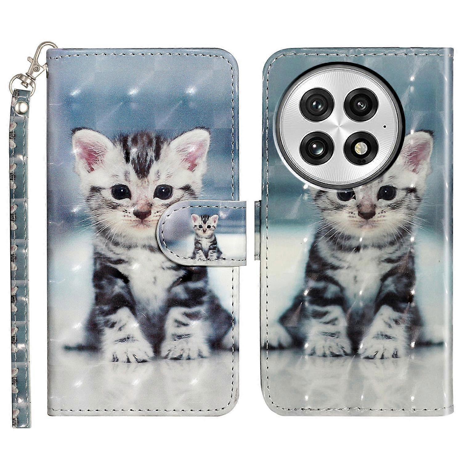 For OnePlus 13 Case 3D Pattern Printed Phone Leather Phone Cover