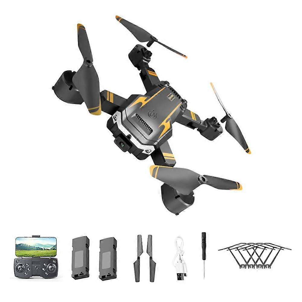 No Camera Foldable Drone Remote Control Airplane Toys with Automatic Obstacle Avoidance Function for Gift 2Pcs Battery