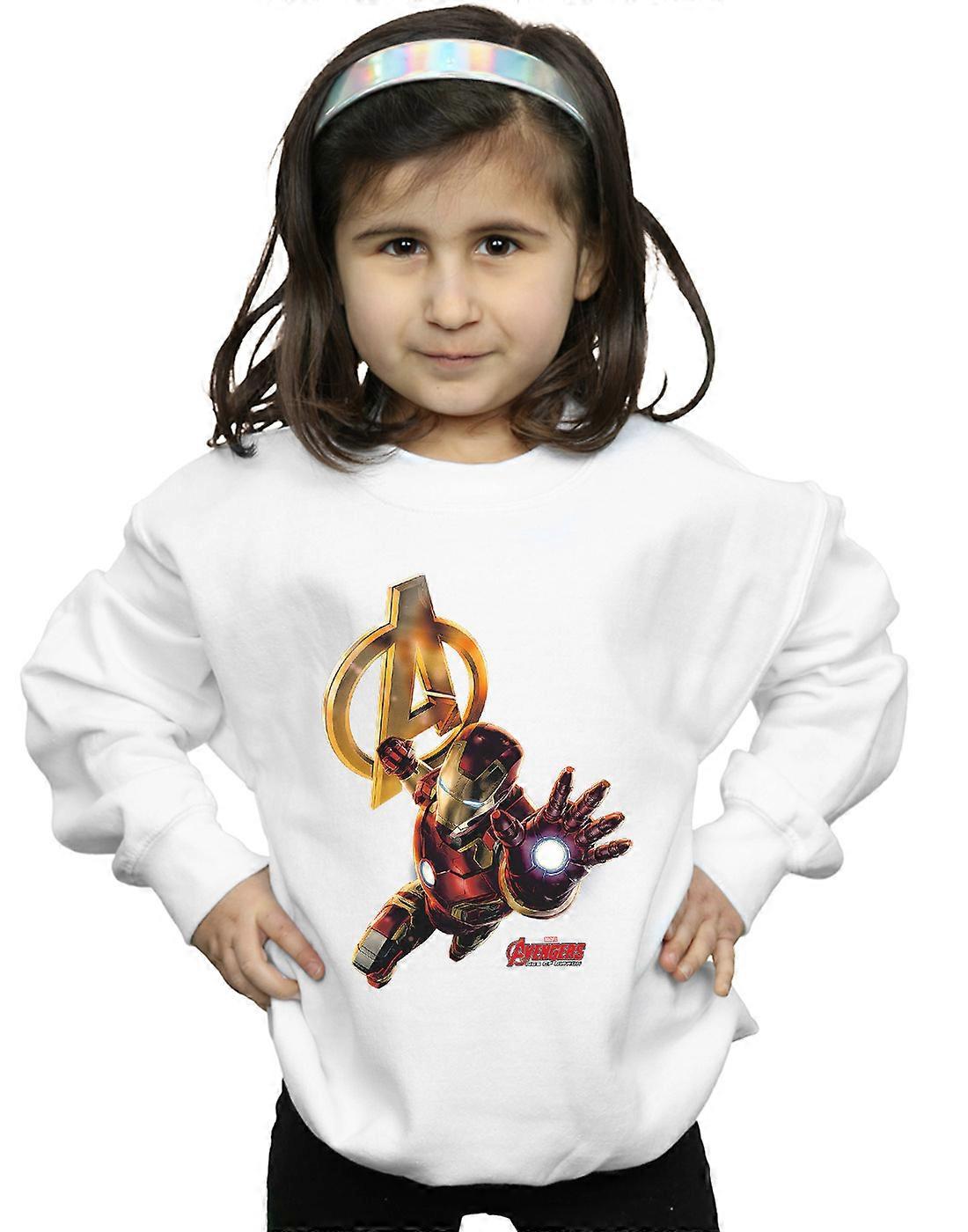 Marvel Mädchen Eisen Mann Pose Sweatshirt