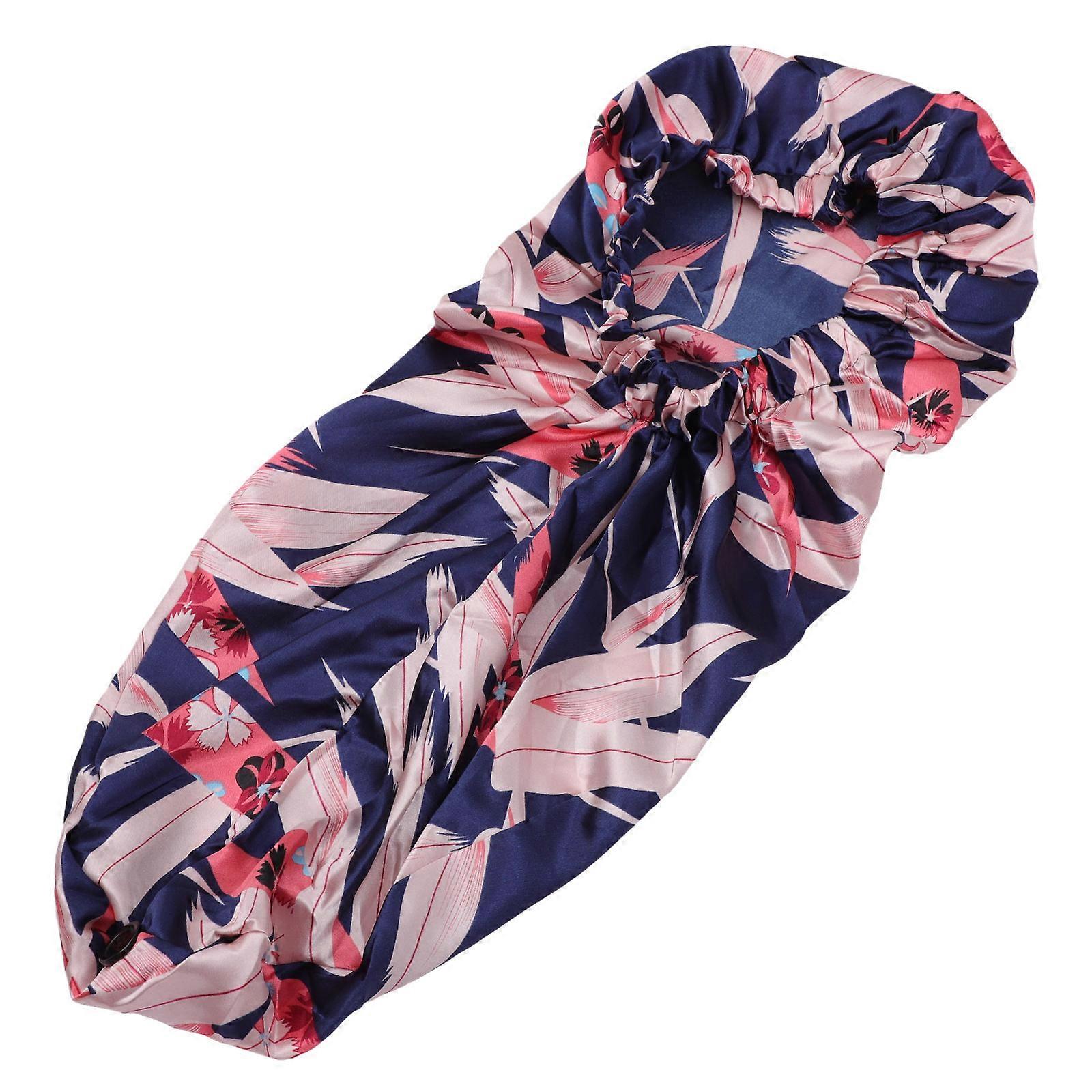 Long Sleep Cap Satin Hair Wrap for 4Pcs Comfortable Use