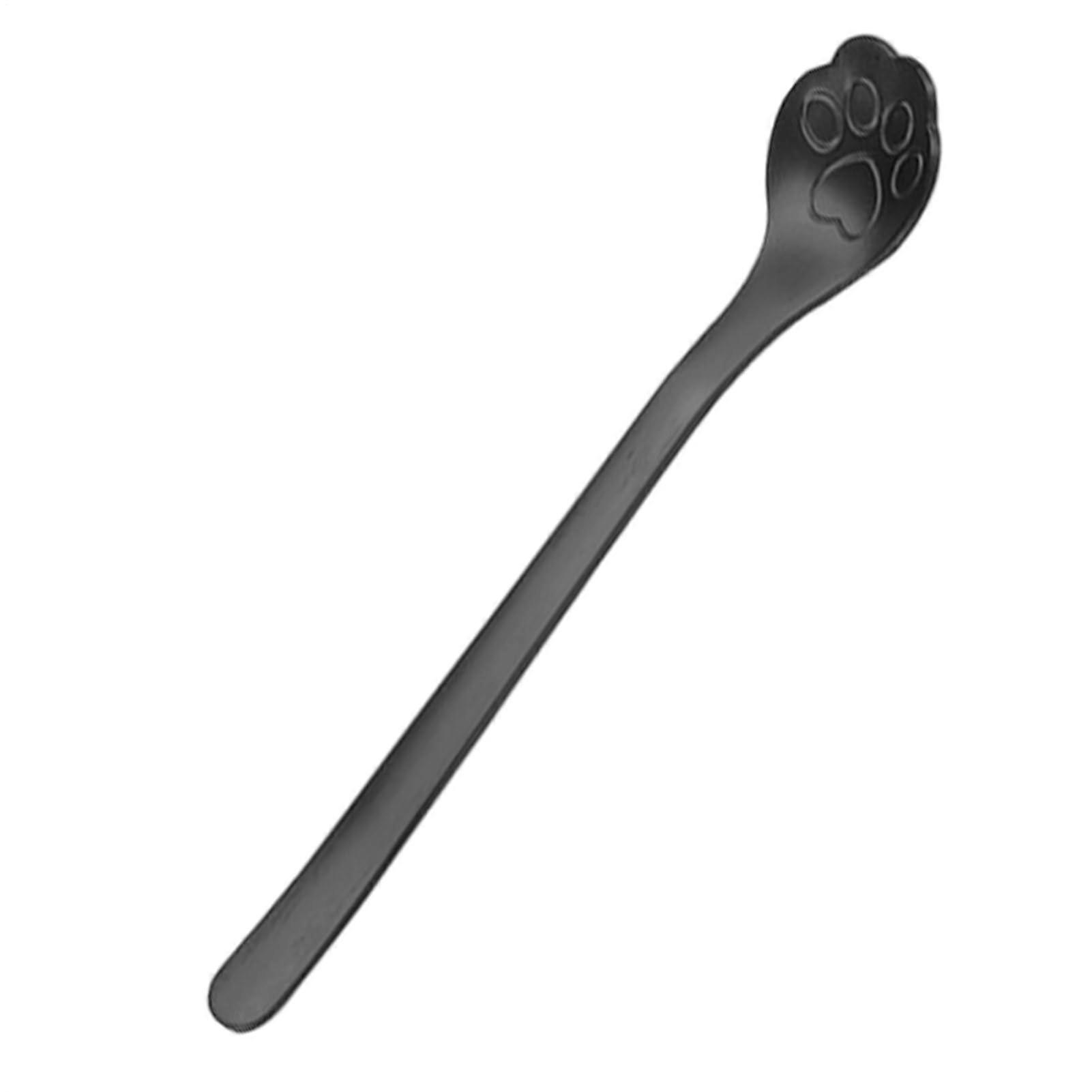 Coffee Spoons Stainless Steel Cat Claw Design Long Handle Rustproof for Drinks and Desserts