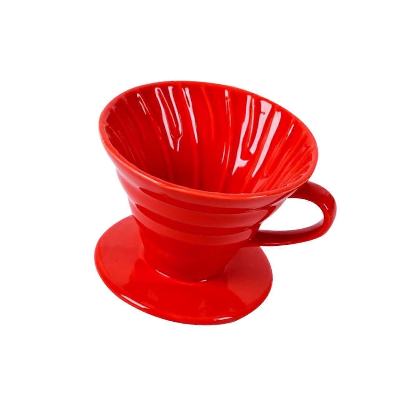 Pour Over Coffee Dripper Ceramic Single Cup Filter Cone for Home and Office Precise Pour Control