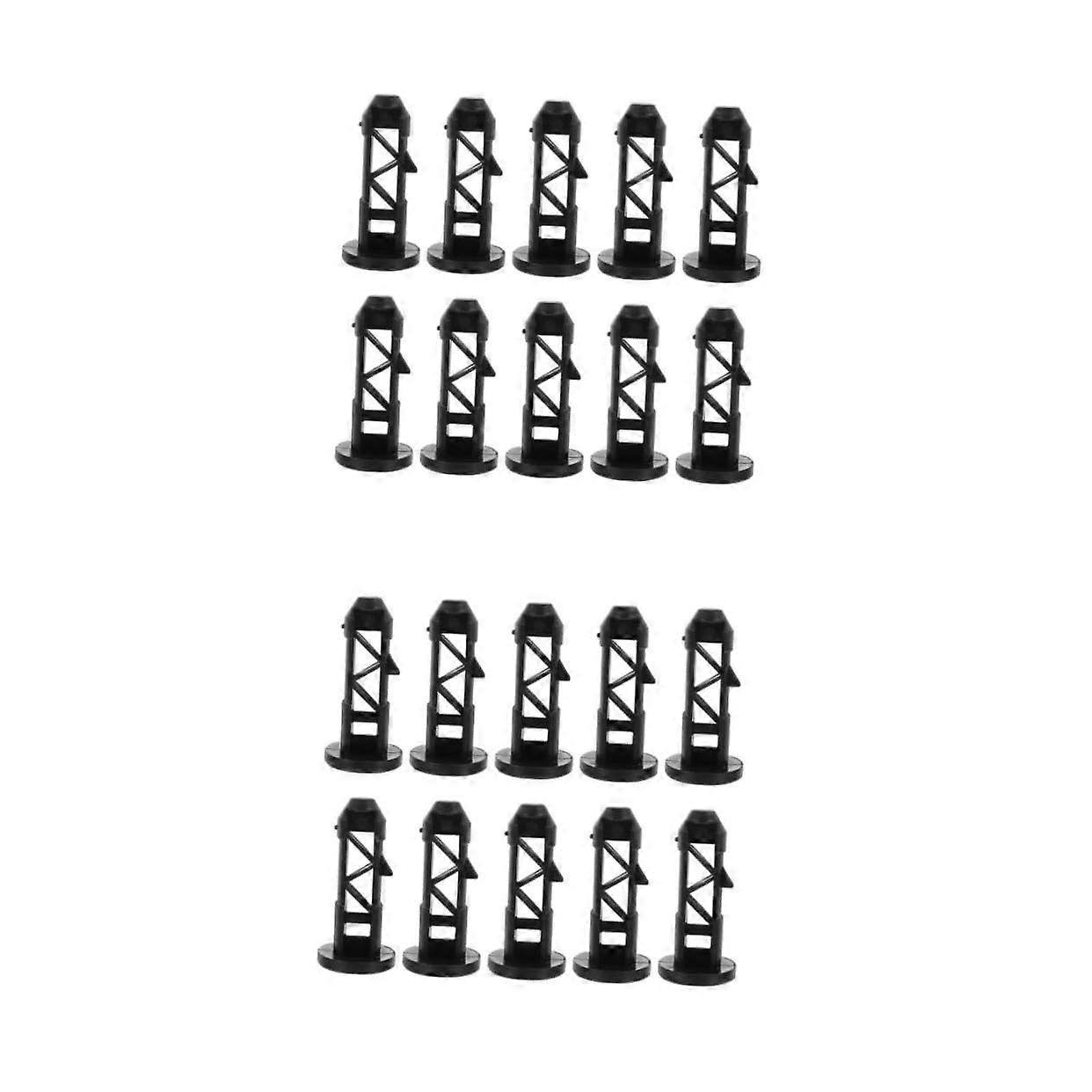 2 Sets Trash Can Lid Plugs and Latch Clips, Rust Plastic, Secure Lid Connection, 10pcs Each