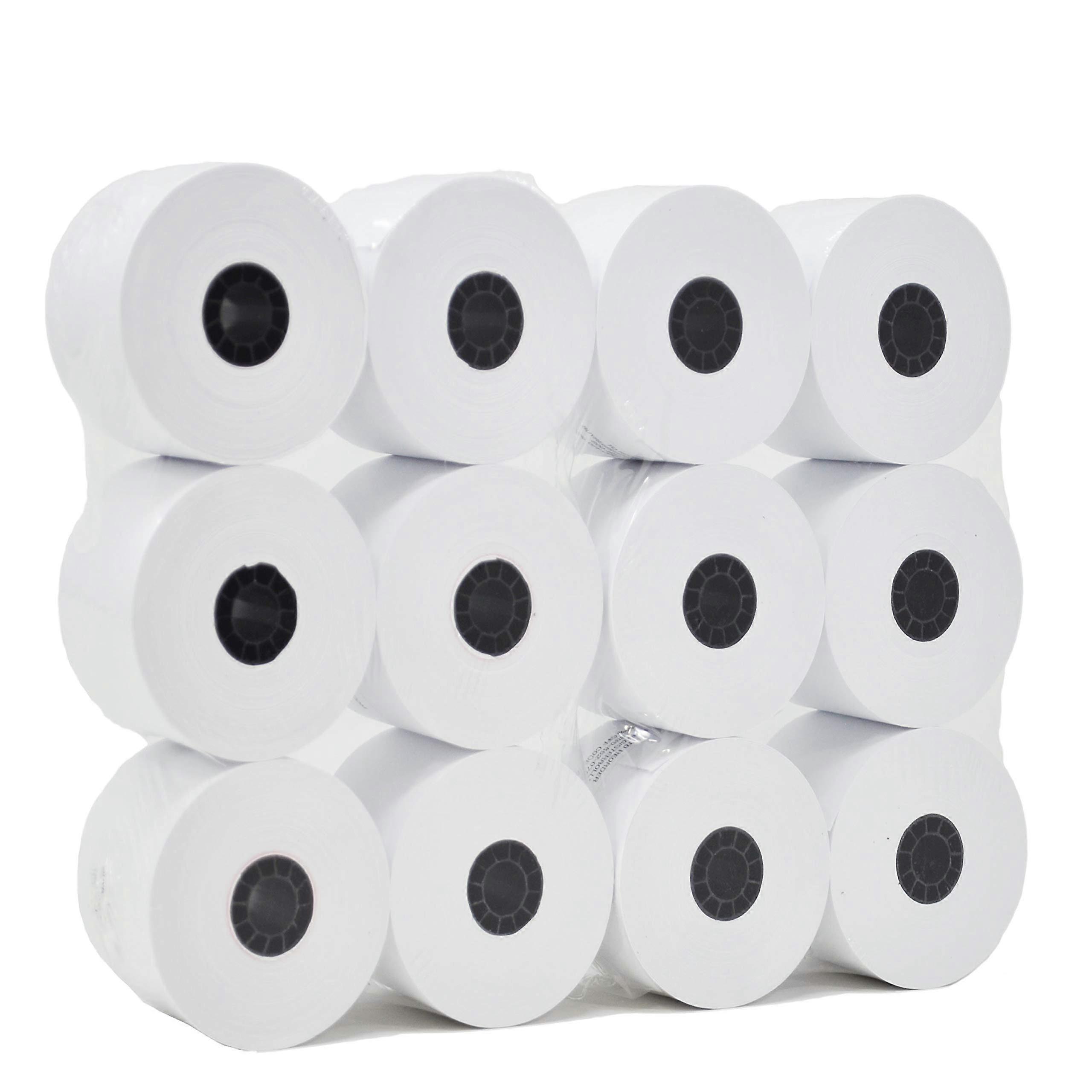 48 Rolls 21/4 Inch Adding Machine Paper Rolls 150ft Bulk Pack White Printing Calculator Rolls