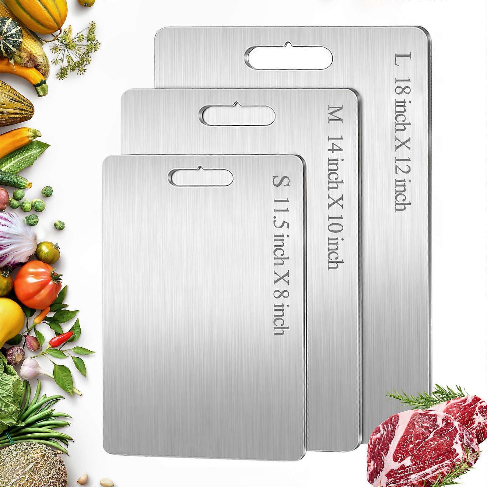 Titanium Cutting Board 18x12 Inch DoubleSided Hygienic ScratchResistant Dishwasher Safe