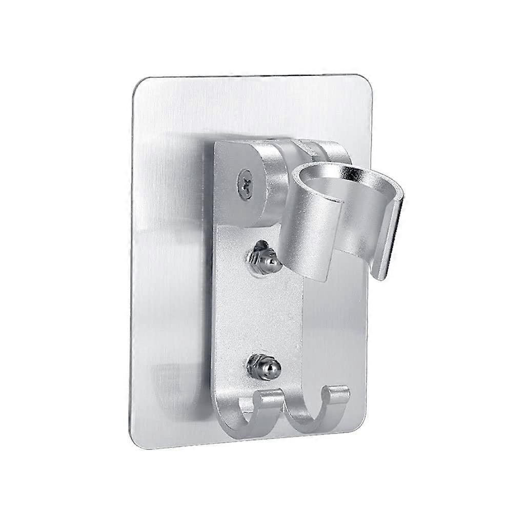 Adjustable Shower Head Holder with Strong Adhesive, Wall Mounted 90° Bathroom Bracket, No Drill