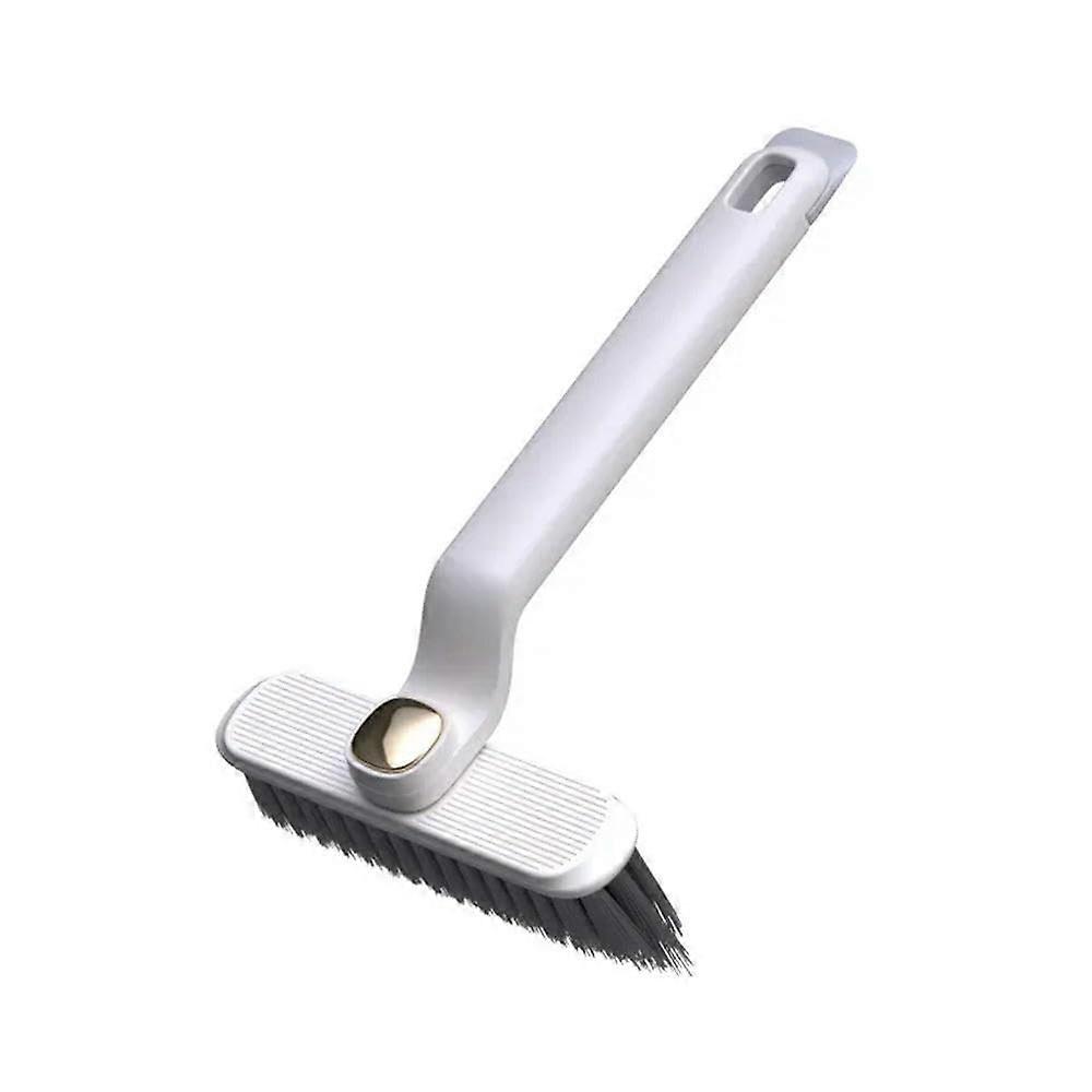 Multifunctional Rotating Cleaning Brush with Ergonomic Grip, 2in1 Crevice and Surface White