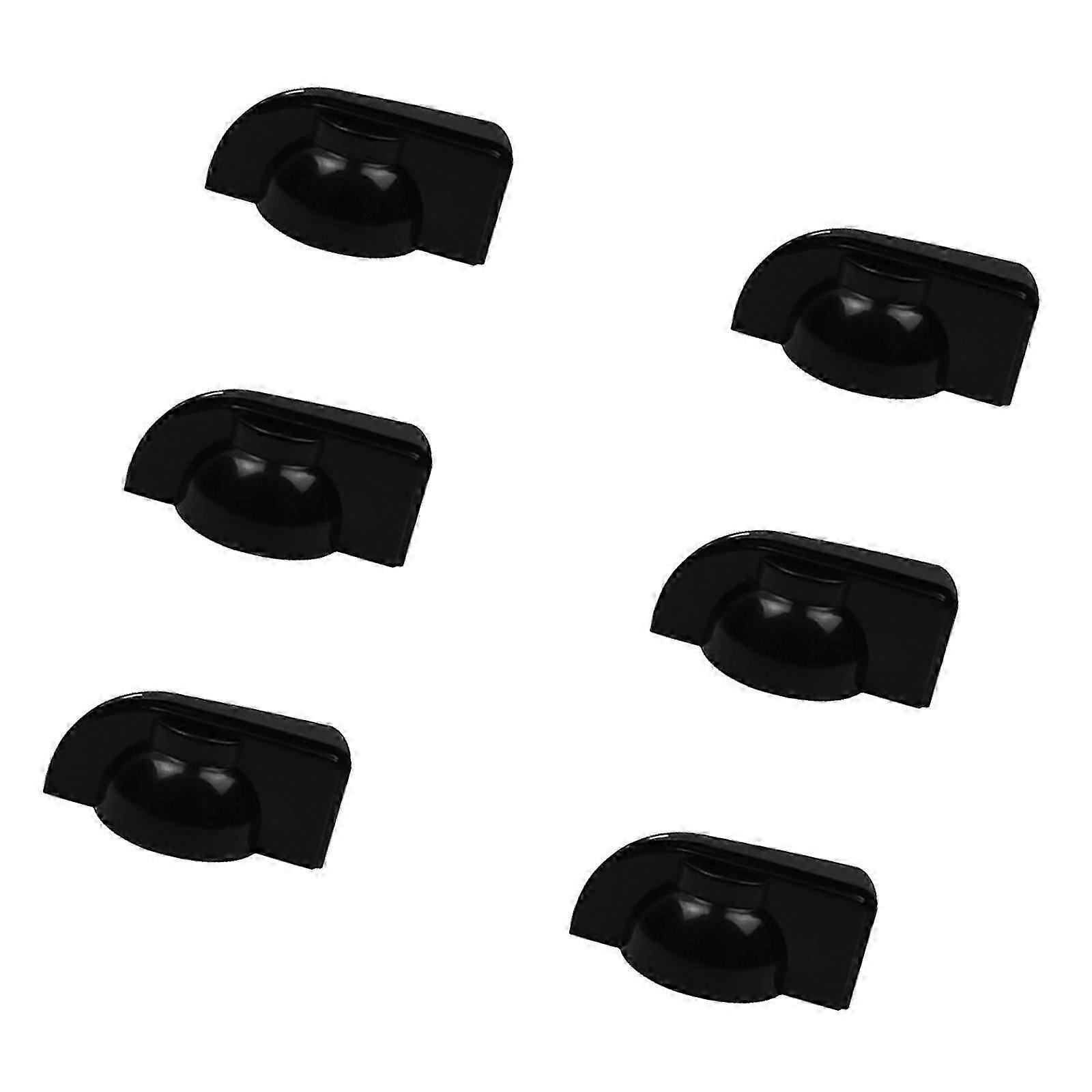 6Pcs Big Chicken Head Knobs Replacement Amplifier Guitar Effect Pedal Knobs Plastic Guitar Volumes Control Tone Knobs White