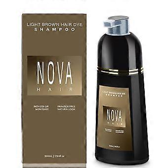 Color-dyeing Shampoo 500ml for Men and Women Gray Hair Coverage Natural Ingredients