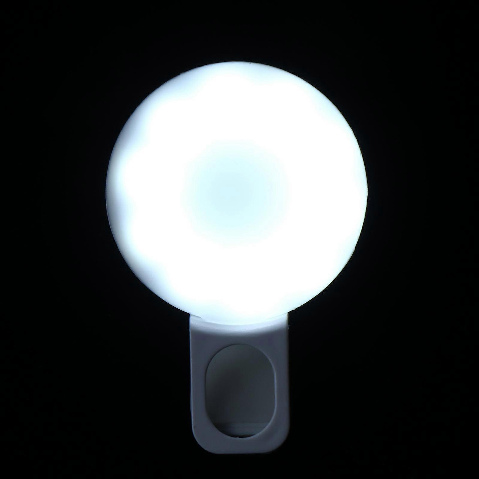 LED Ring Light Camera Fill-in Light for Lightening White Plastic Makeup Lamp