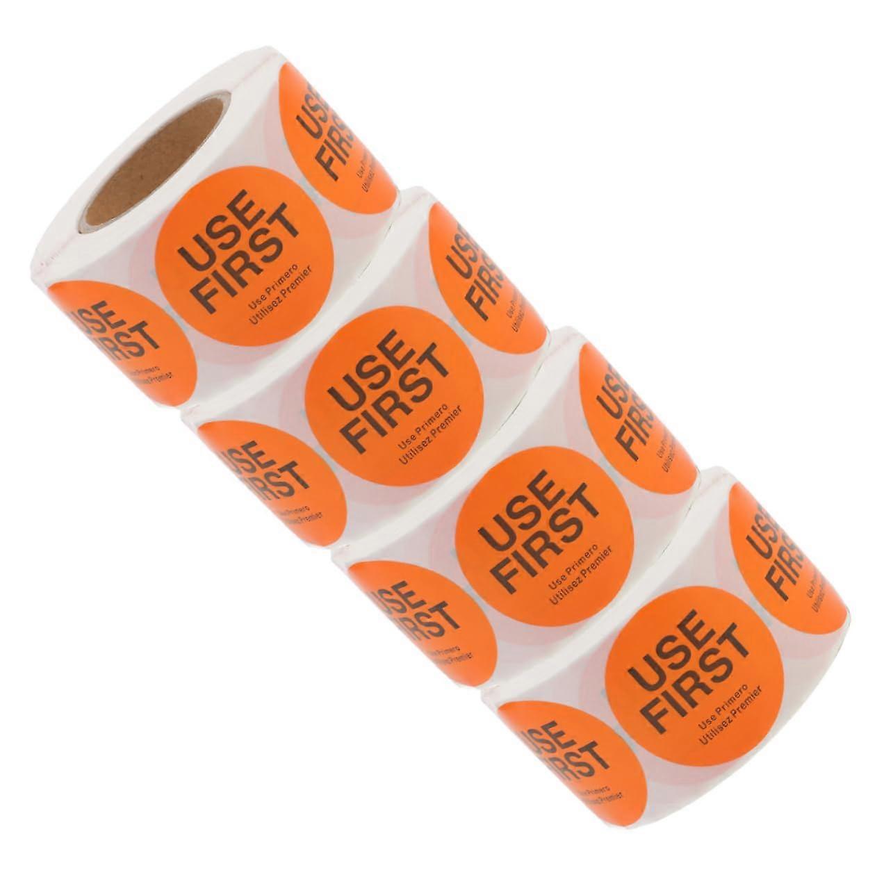 Adhesive Labels 4 Rolls for Inventory Control with Trusted Adhesion and Versatile Storage Use