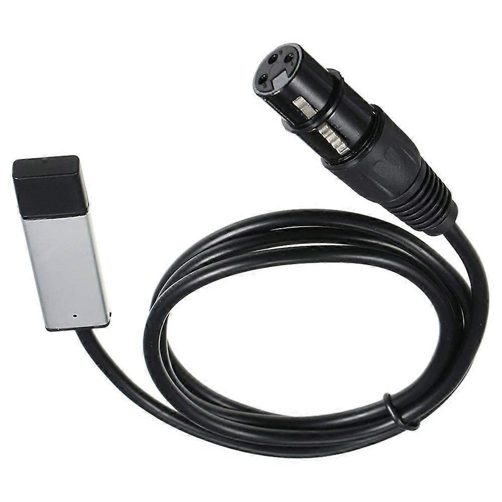 USB to DMX Interface Adapter Cable for Stage Disco Moving Head Light Computer PC DMX512 Controller Signal Conversio