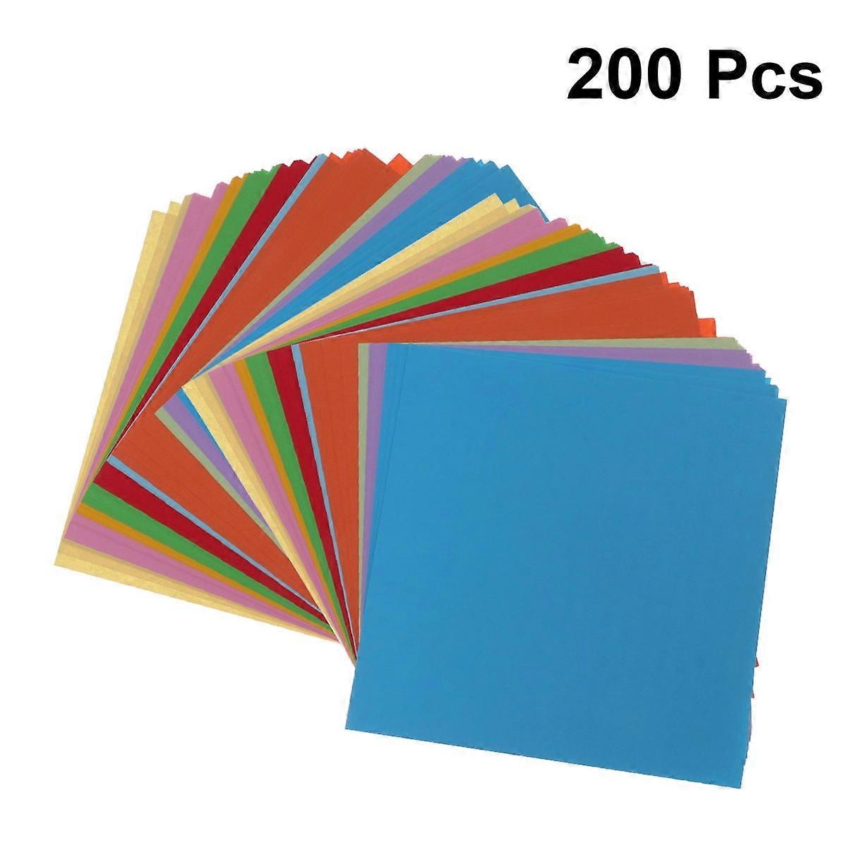 200 Sheets Origami Paper Patterned School Projects Folding