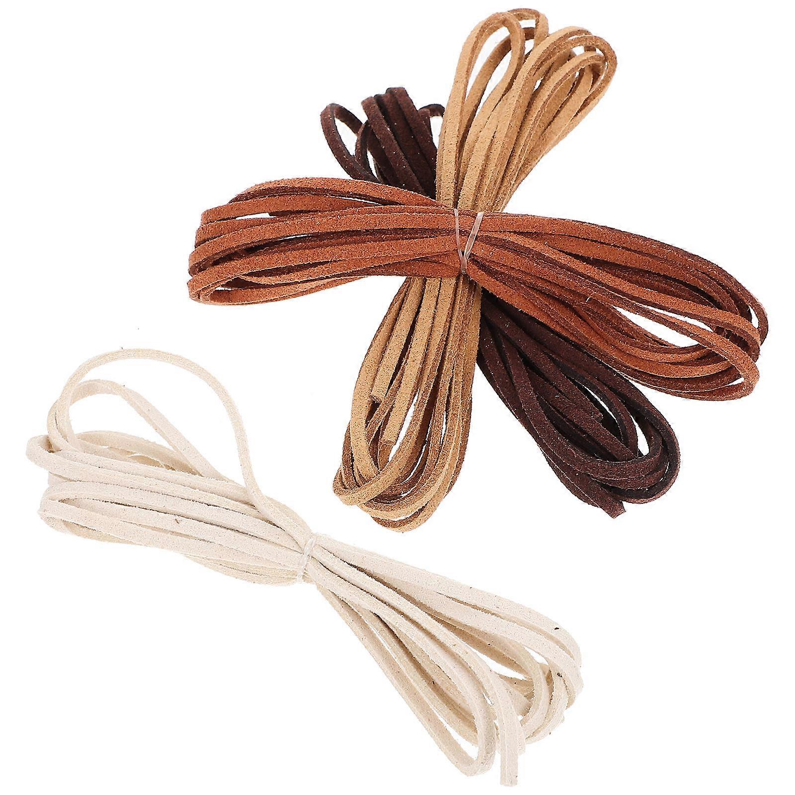 DIY String Cord for Bracelet Making 24Pcs Flat Rope Assorted Color