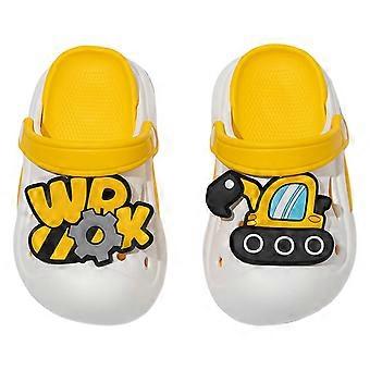 Toddler Clogs Boys Girls Little Kids on Slides Sandals Children Summer Beach Pool Outdoor Water Shoes Shower Slippers Yellow 2.5-3Years