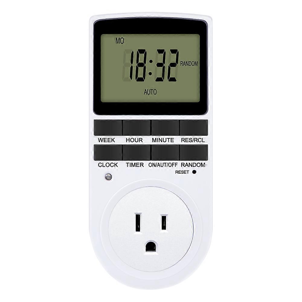 24 Hour Cyclic Electronic Digital Timer Switch EU UK AU US BR FR Plug Kitchen Timer Outlet Programmable Timing Socket 220V