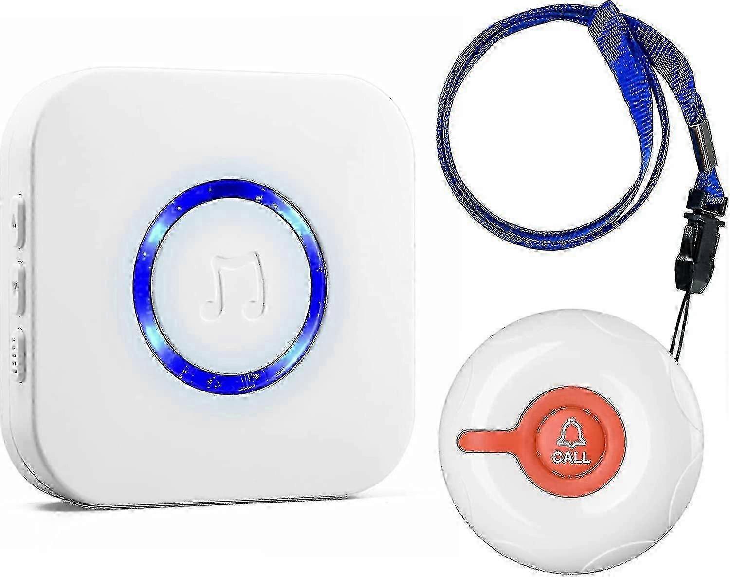 Wireless caregiver alert button for seniors