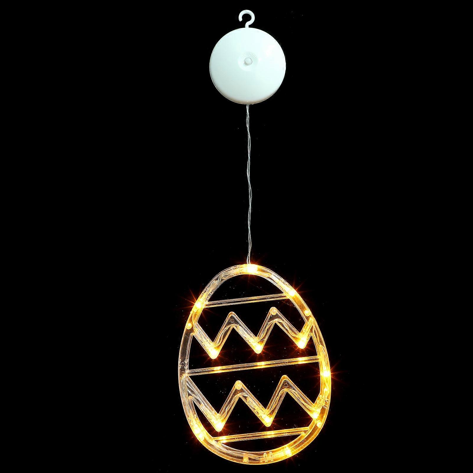 Easter Egg Shaped Window Light with Suction Cup Easter Window Decoration