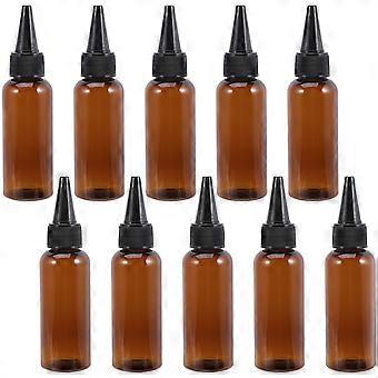 10Pcs Applicator Bottle Hair Squeeze Bottle Oil Bottles Hair Dye Bottle Plastic Refillable Bottles 50ml