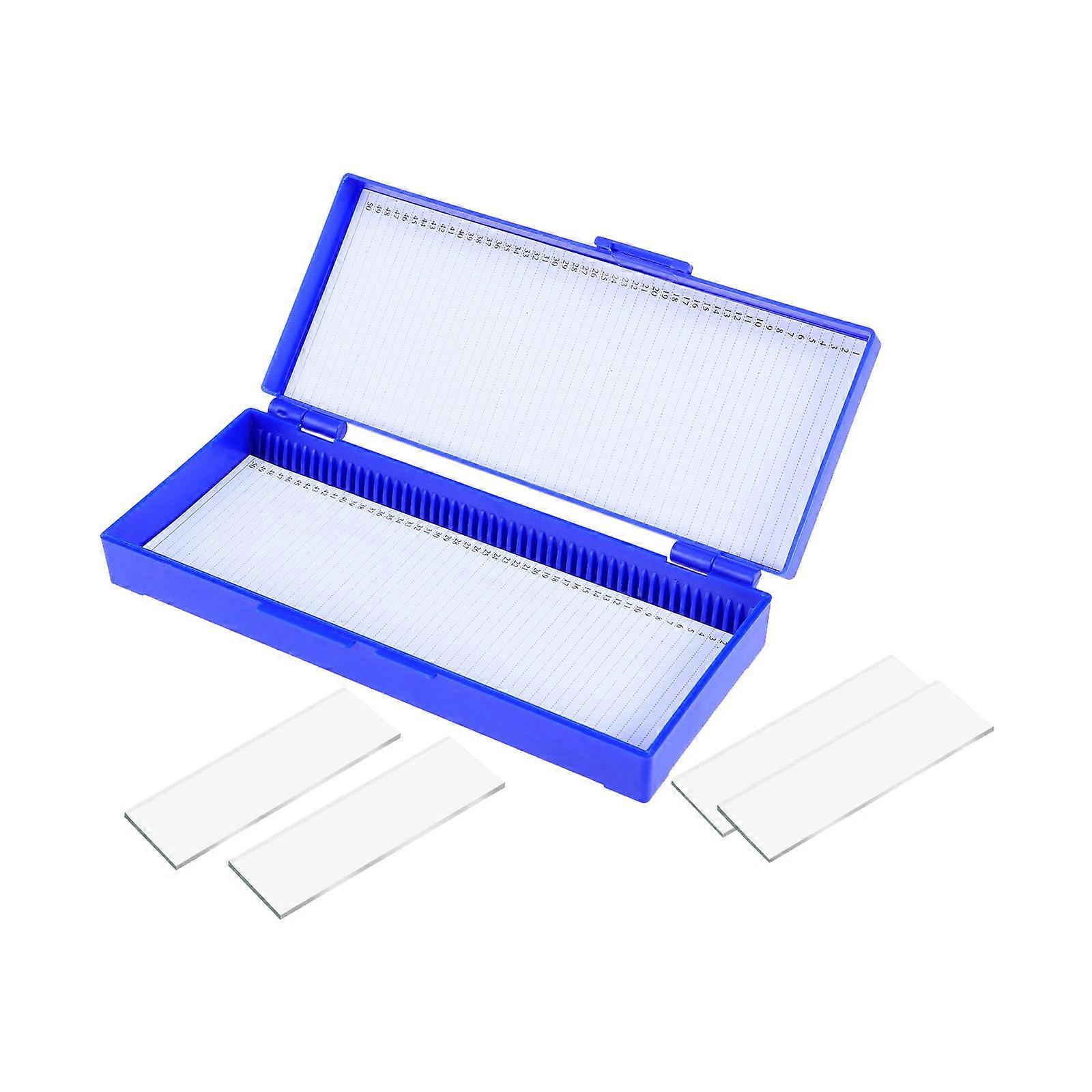 Microscope Slide box Bio Slice Box Biological Pathology Plastic Slice Cassette (Navy)