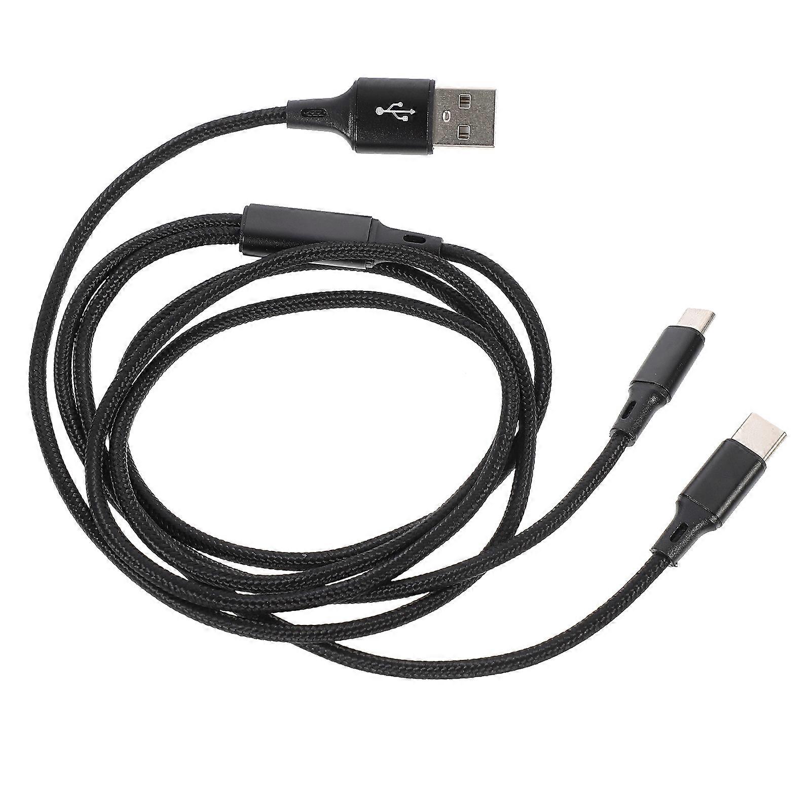 Typec Data Line Dual Charging Cable for Fast Charging Nylon Braided USB Cable