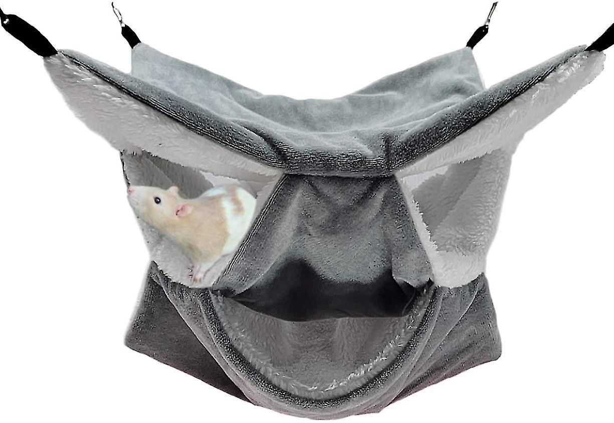 Hamster Rodent Hammock Hanging Bed Ferret Sleeping Comfortable Nest Layers Of Geometric Maze For Sma