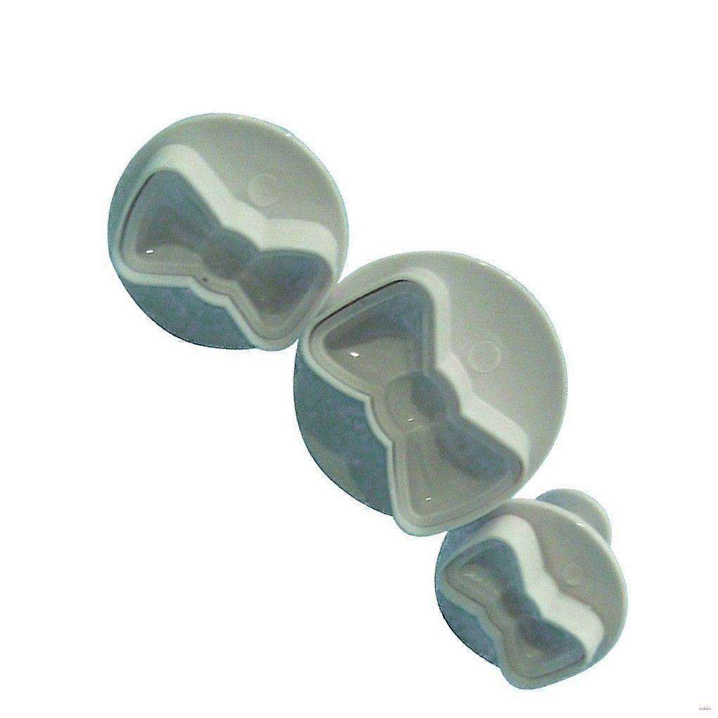 3-piece plastic bow pattern cutting mold set, cookie cutter set, cake cutter, baking tools,