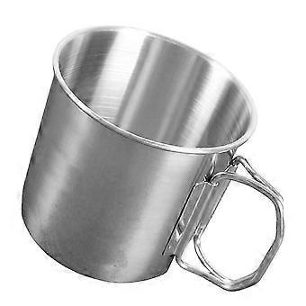 Stainless Steel Camping Coffee Mug Outdoor Drinking Cup for 5Pcs Portable