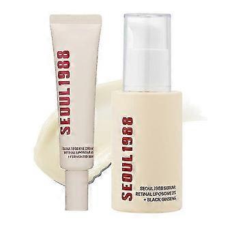 Seoul 1988 Retinol Eye Cream Ginseng Face Serum Wrinkle Reduction Fade Fine Lines Dark Circle Brighten Nourish Korean Skin Care