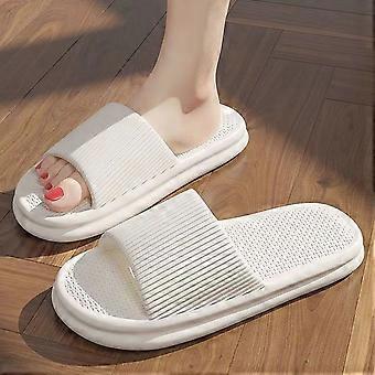 1 Pair of Pillow Slippers for Women Men - Non-Slip Bathroom Shower Sandals with Soft Thick Soles, Indoor/Outdoor Slides for Comfortable Wear