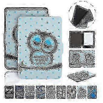 Owl Pattern Pu Case Dla Twojego Kobo Clara Hd
