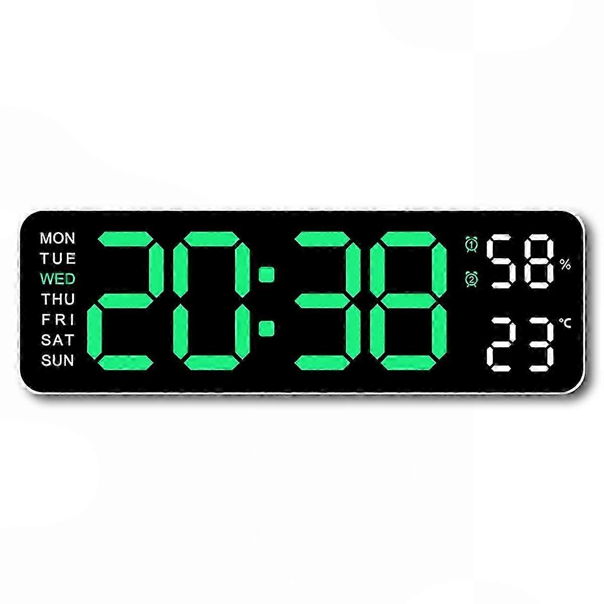Oversized Timer Measuring Climate Levels Toggle Hour Formats Bright Green Dial