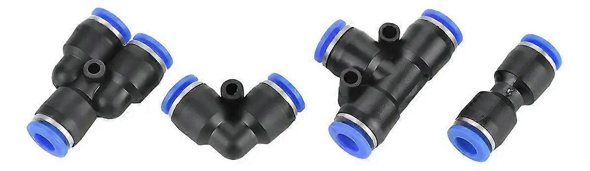 Quick Connect Hose Coupler Fittings Black Blue Set