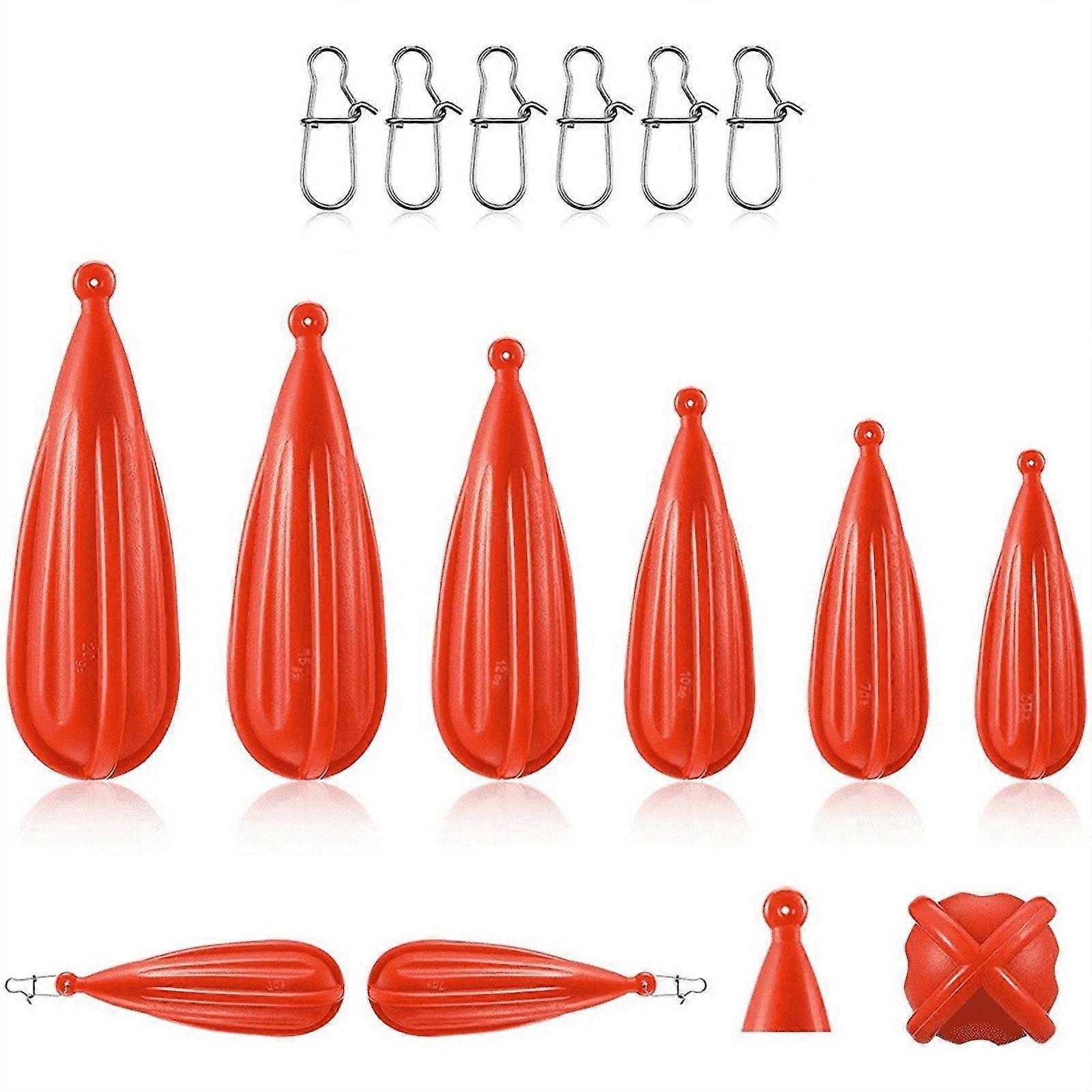 Fishing Practice Plug Baitcasting Rubber Practice Plug Suitable for Casting Skill, 6 Pieces