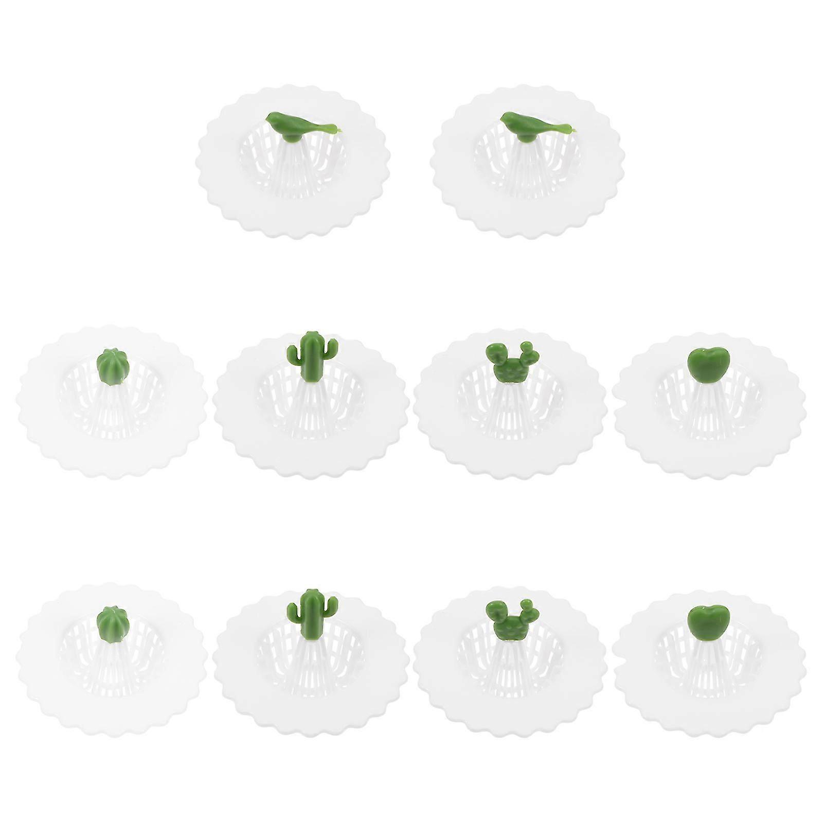 Kitchen Sink Drain Strainer, White PP, 10Pcs